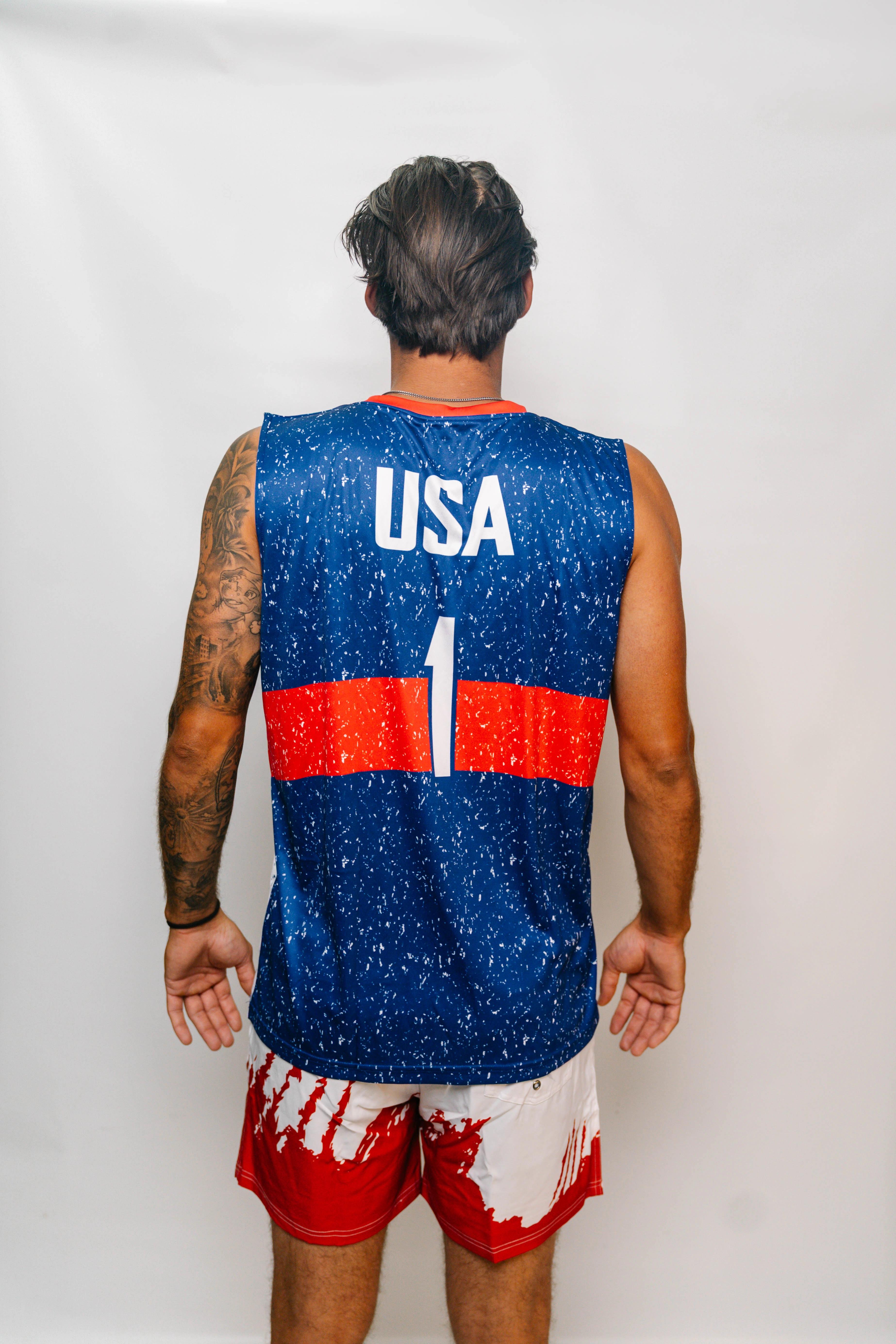 Jersey on body, crew neck