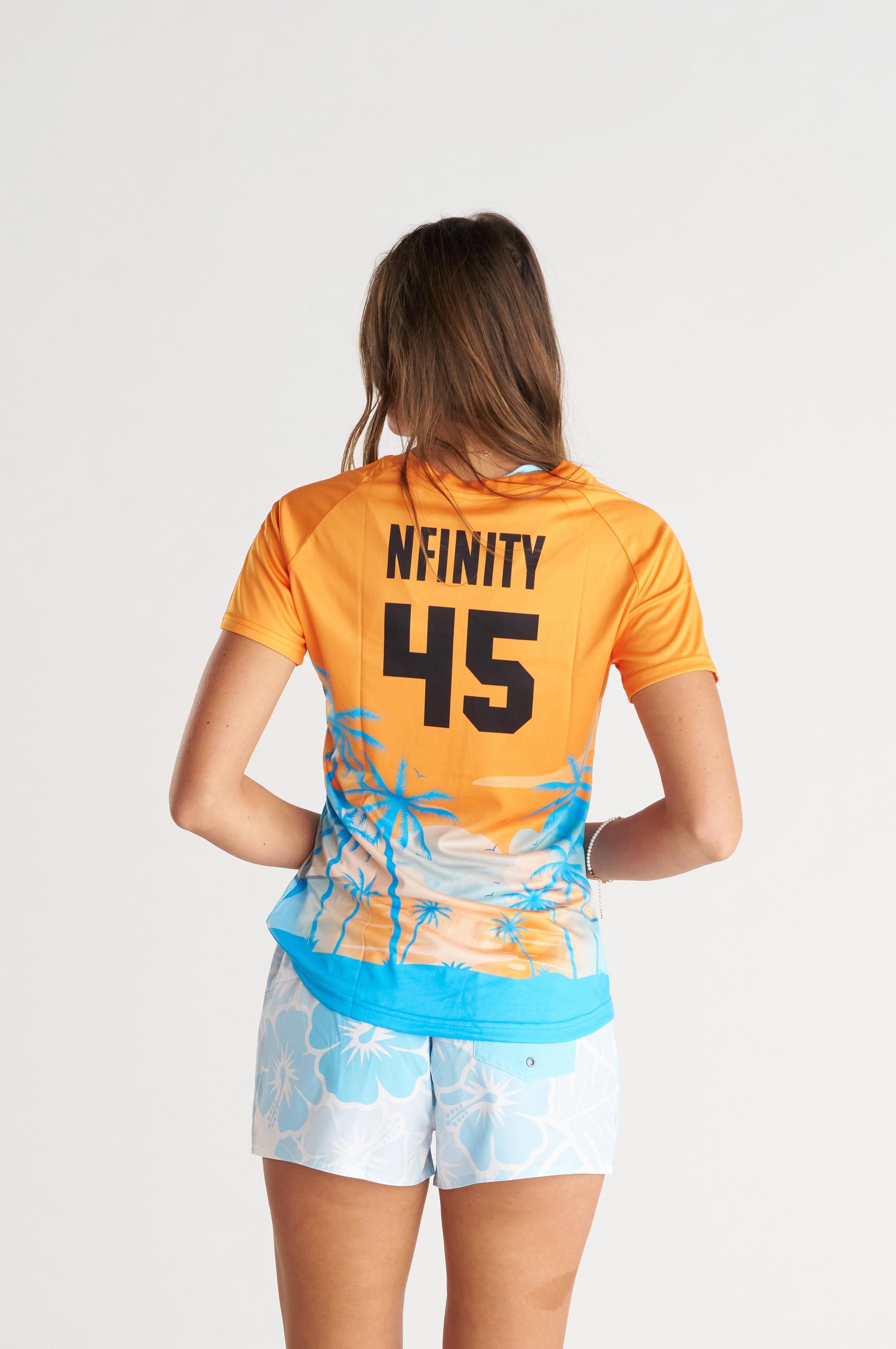 woman wearing yellow v neck short sleeve jersey