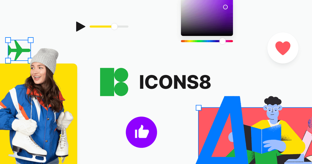 Screenshot of Icons8