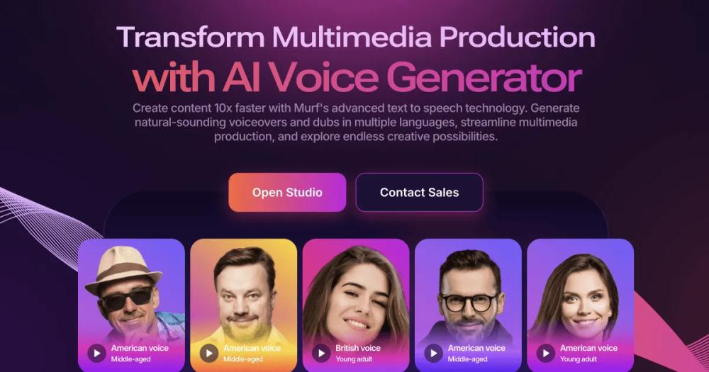 Screenshot of Murf AI