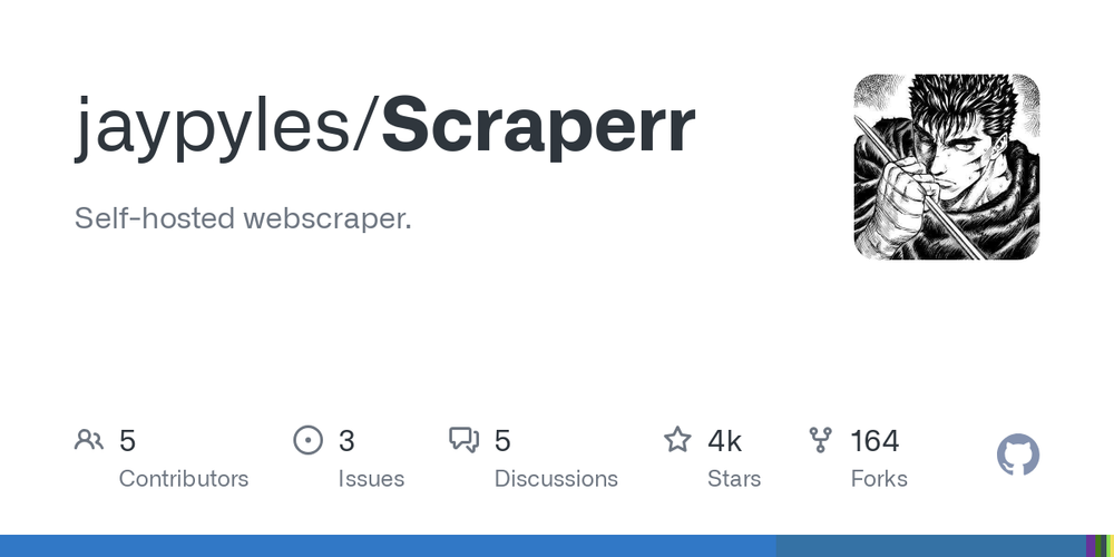 Screenshot of Scraperr