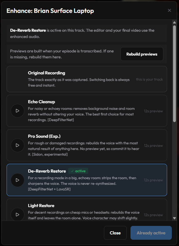 Enhance: Fix the Audio You Thought Was Ruined