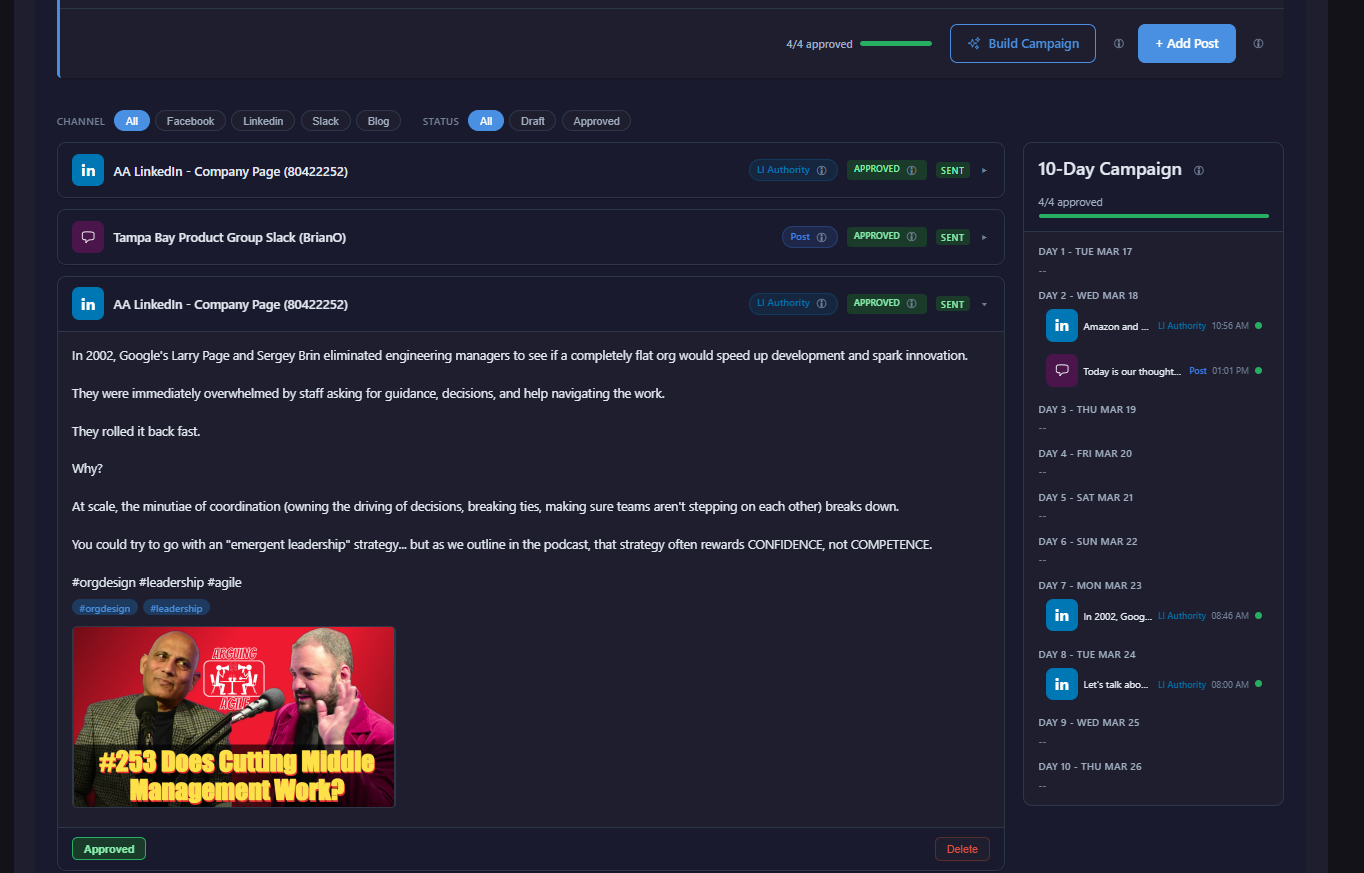 Easier to Use Social Media Campaign Builder