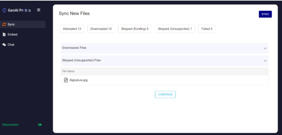 Sync files in DropBox