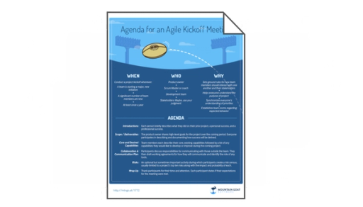 Agenda for an Agile Kickoff Meeting