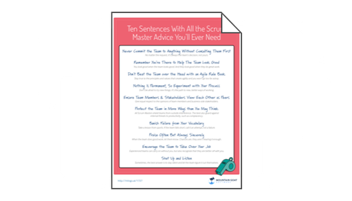 All the Scrum Master Advice You'll Ever Need