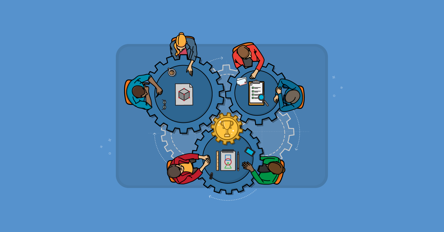 Article artwork for Self-Organizing Teams Are Not Put Together Randomly.