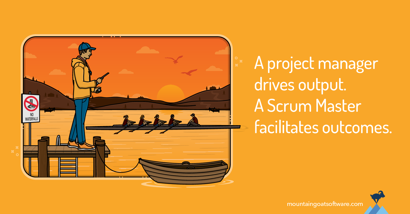 Quote card for From Project Manager to Scrum Master -3 Tips for Making the Transition.