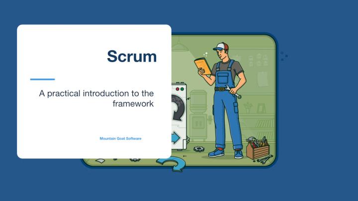 Title slide from the Introduction to Scrum presentation