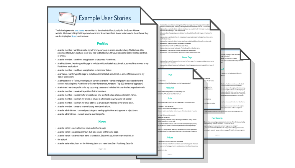 200 User Story Examples