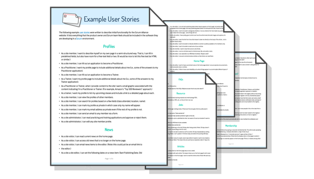 200 User Story Examples