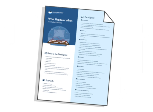 The Definitive Guide to the What and When of Product Owner Responsibilities