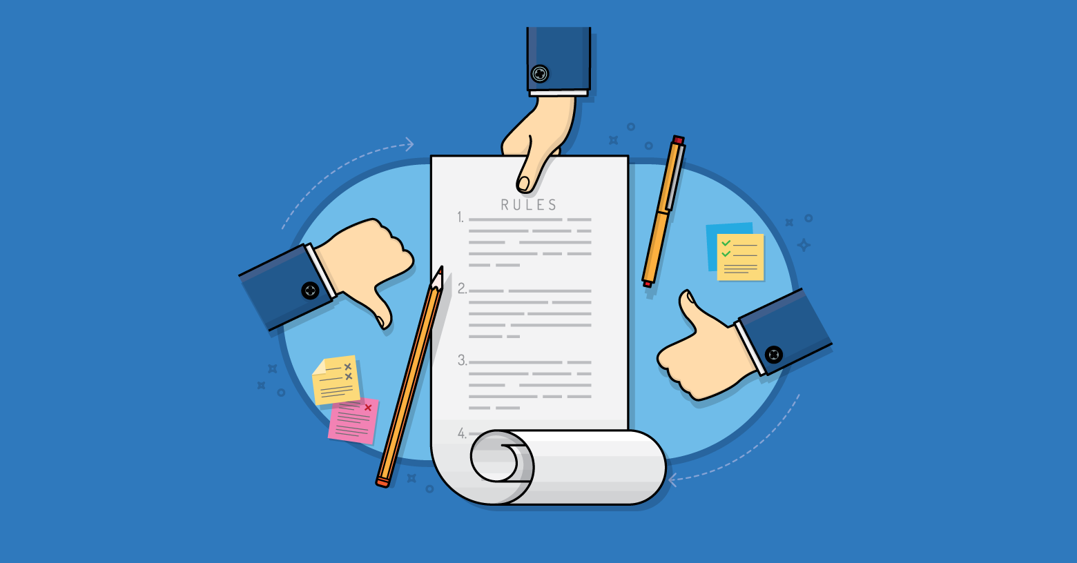 Article artwork for Placing Rules on Self-Organizing Teams.