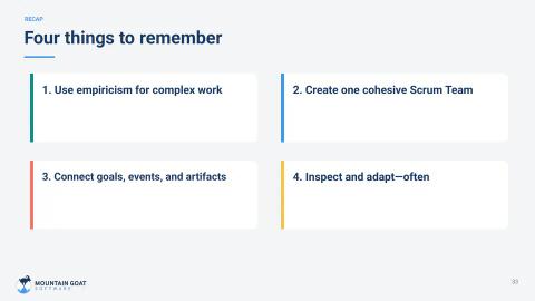 Slide 33 from the Introduction to Scrum presentation