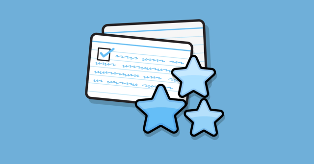 User story cards with three quality stars.