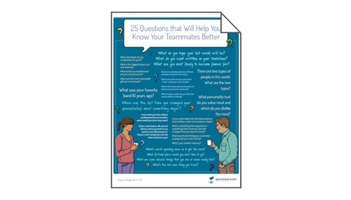 25 Questions to Know Your Teammates Better