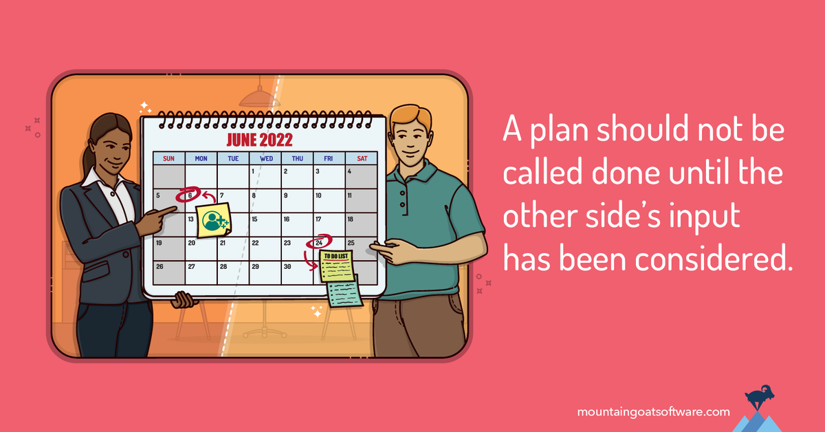Quote card for For Better Agile Planning, Be Collaborative.