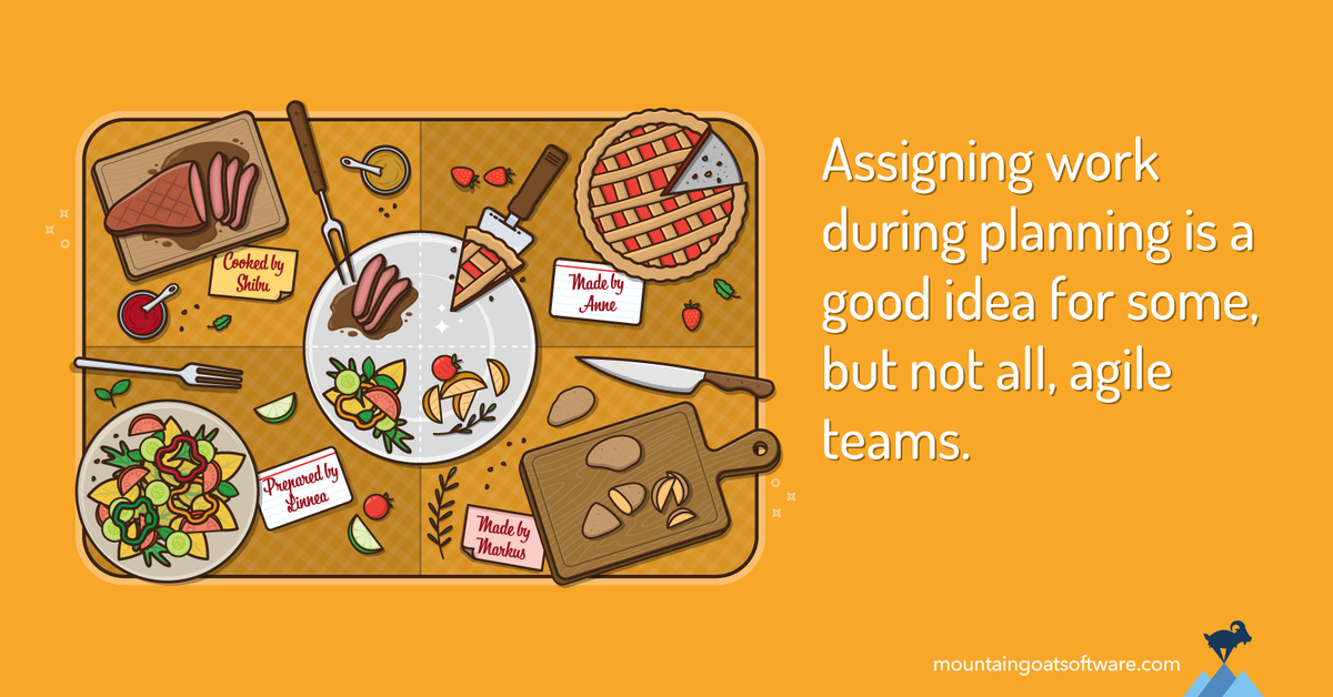 Quote card for Should a Team Assign Work During Sprint Planning?