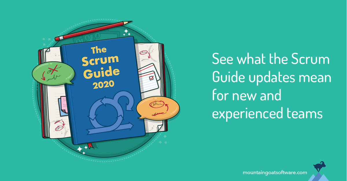 Quote card for Top 5 changes in the 2020 version of the Scrum Guide.