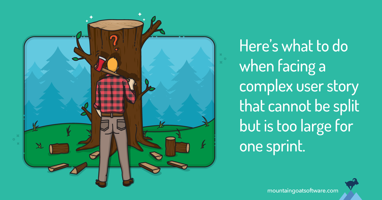 Quote card for How to Work with Complex User Stories That Cannot Be Split.