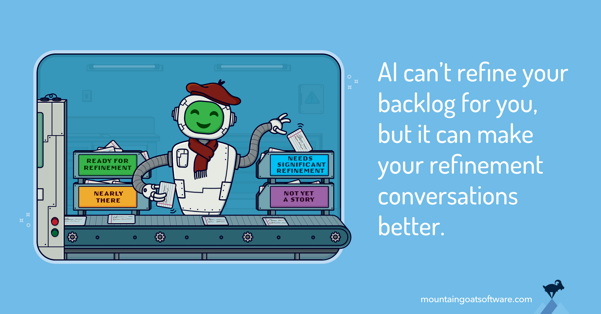 Quote card for How the Story Critic AI Skill Helps Teams Write Better Backlog Items.