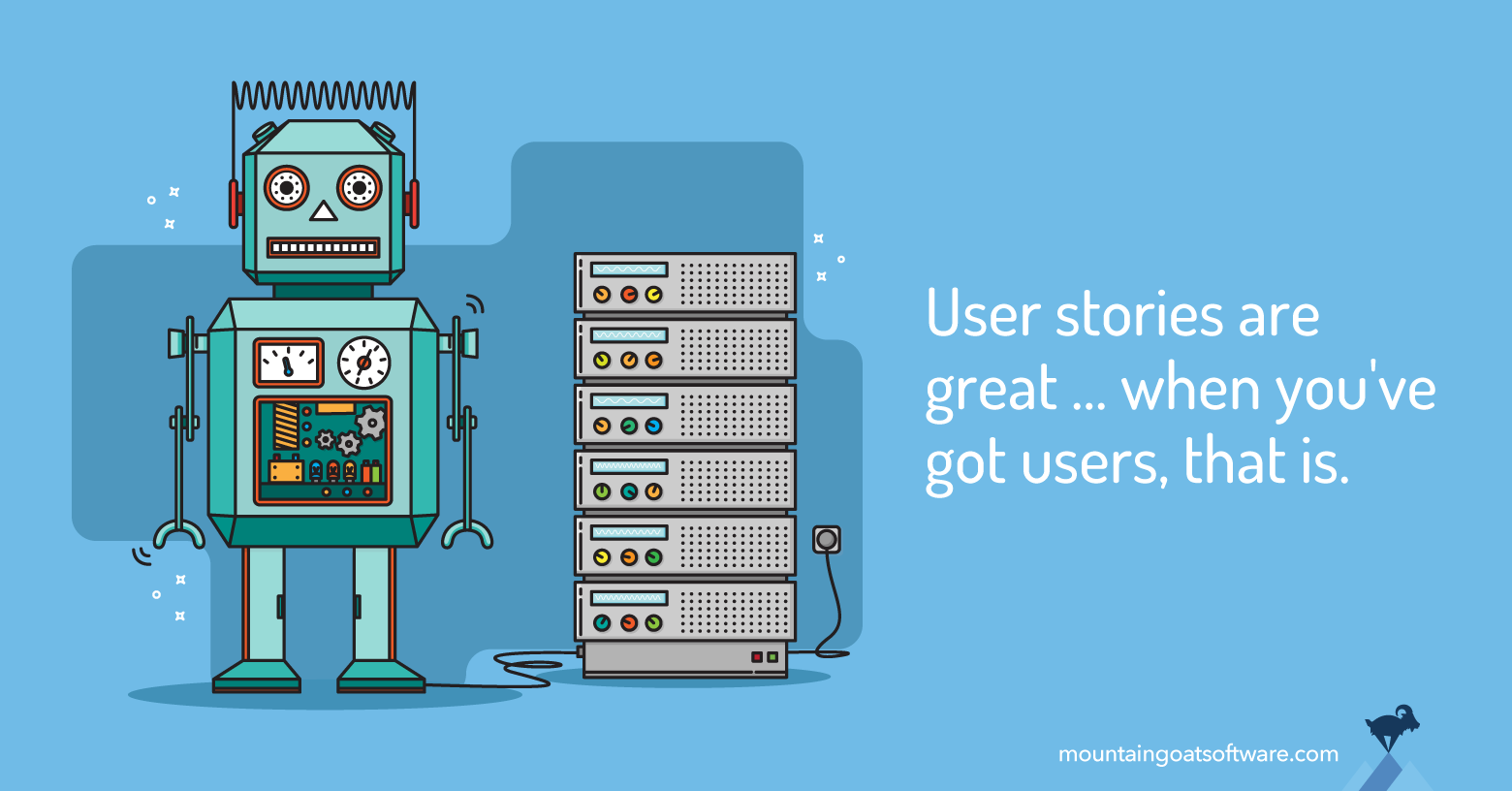 Quote card for Not Everything Needs to Be a User Story: Using FDD Features.