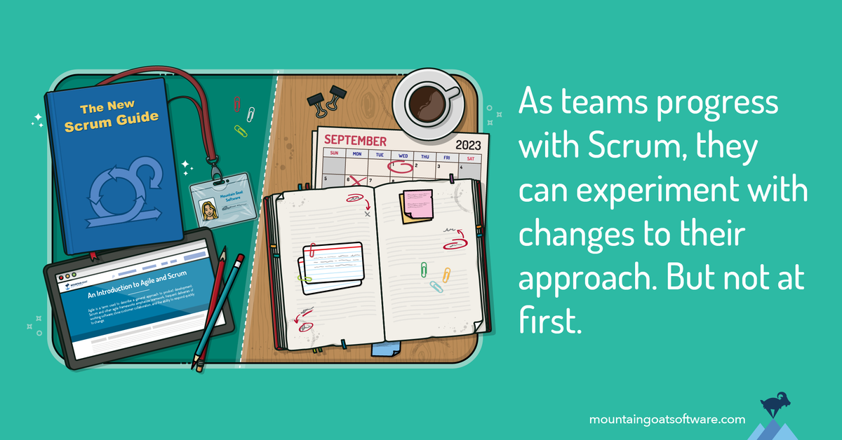 Quote card for Start Scrum by the Book: Don't Finish There.