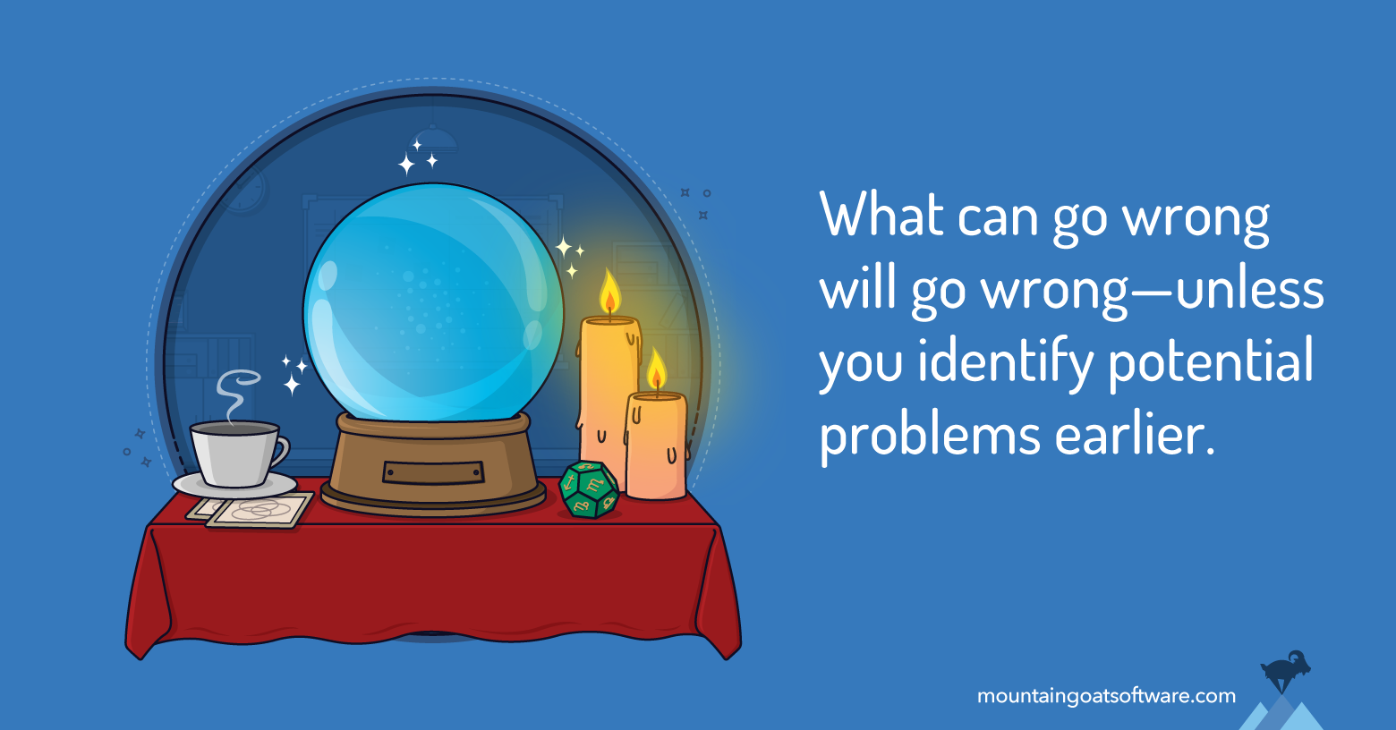 Quote card for Use a Pre-Mortem to Identify Project Risks Before They Occur.