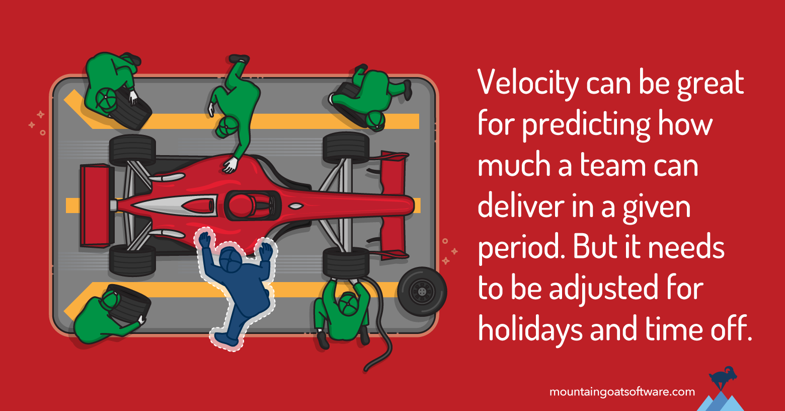 Quote card for Three Approaches to Estimating the Impact of Holidays and Time Off on Velocity.