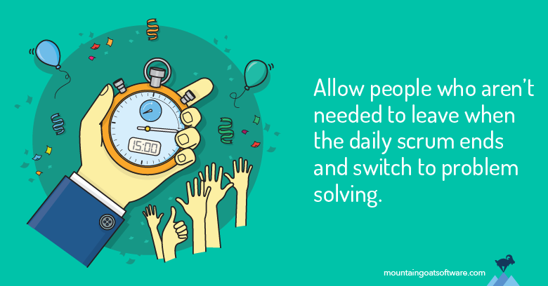 Quote card for The 2 Things You Need to Do in Daily Scrums to End Complaints.