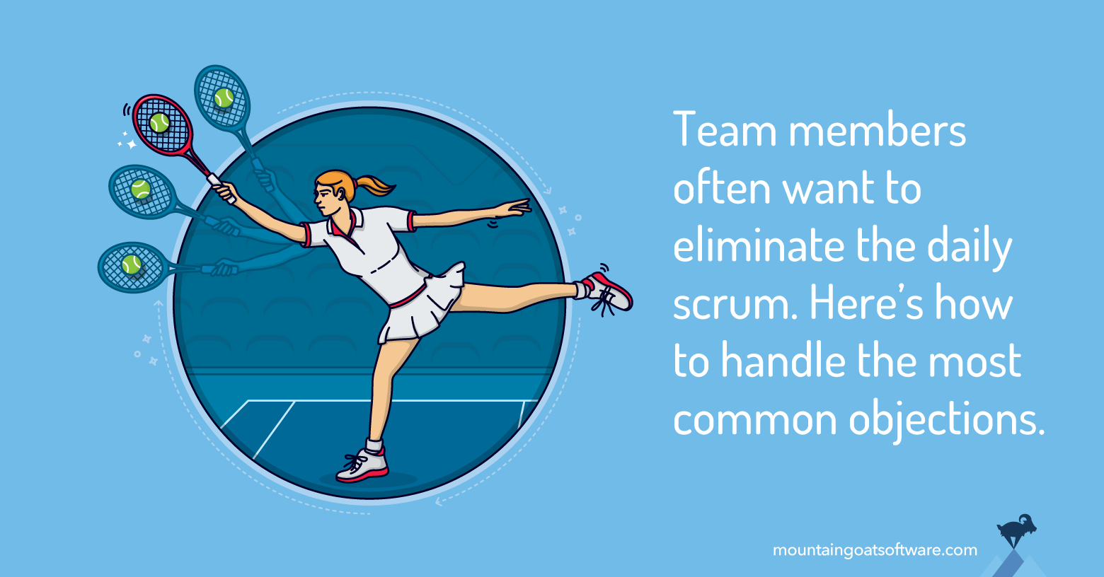 Quote card for Overcoming Four Common Objections to the Daily Scrum.
