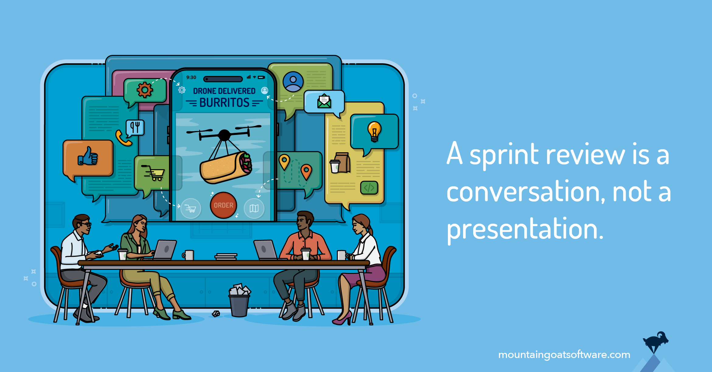 Quote card for Sprint Review: More Than Just A Demo.