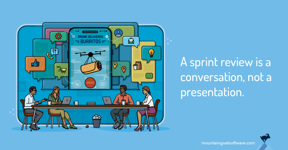 Quote card for Sprint Review: More Than Just A Demo.