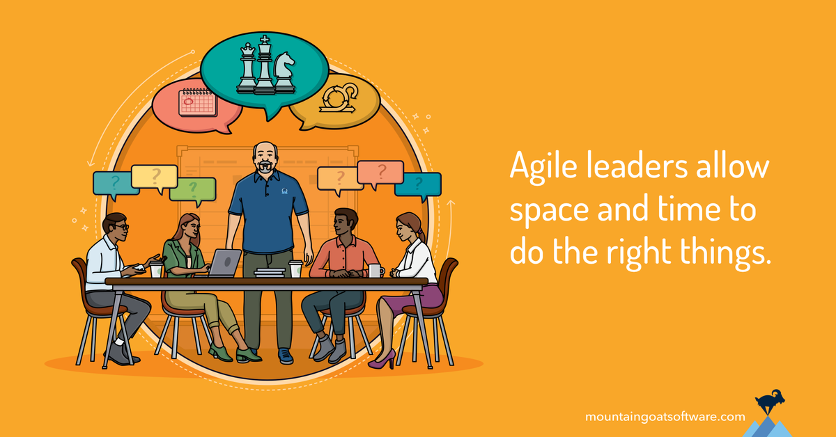 Quote card for Short Answers to Big Questions about Agile Leaders.