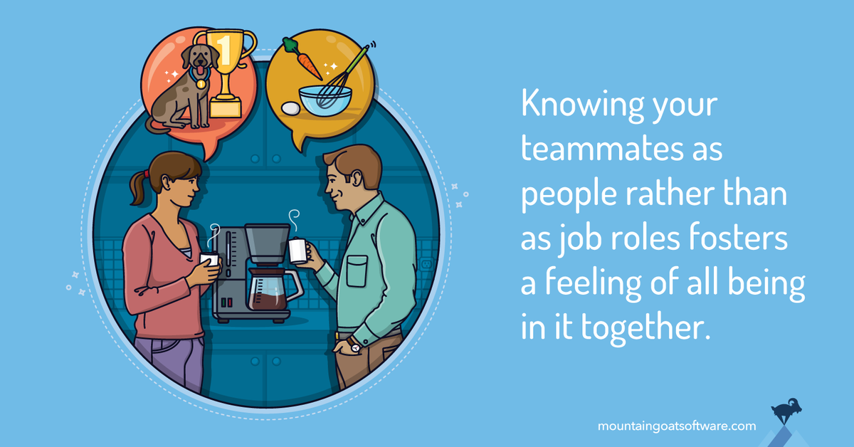 Quote card for 25 Questions that Will Help You Know Your Teammates Better.