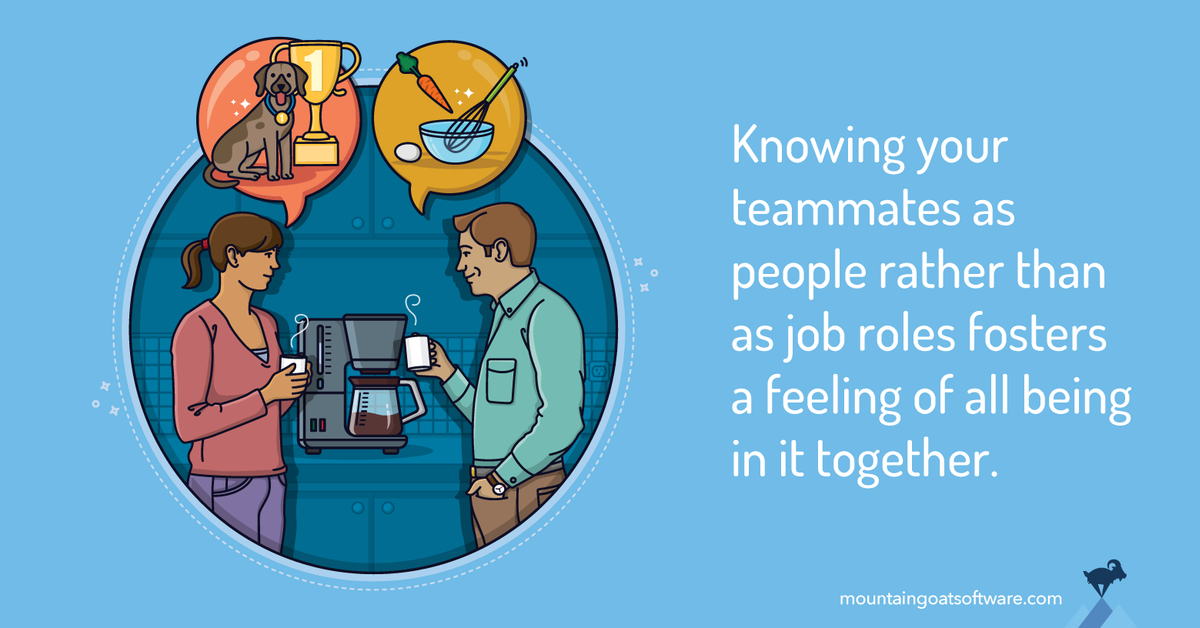 Quote card for 25 Questions that Will Help You Know Your Teammates Better.