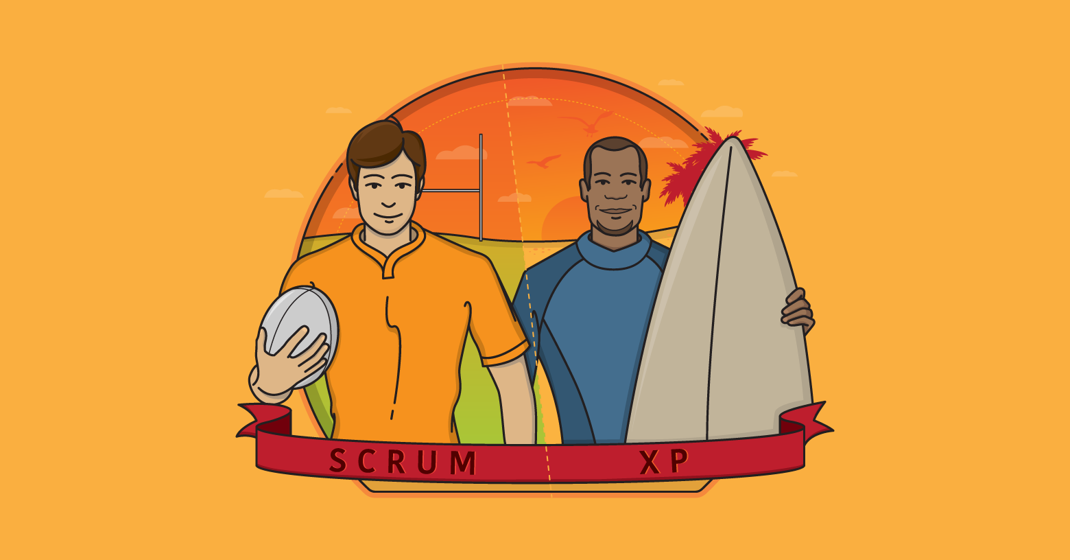 Article artwork for Differences Between Scrum and Extreme Programming.
