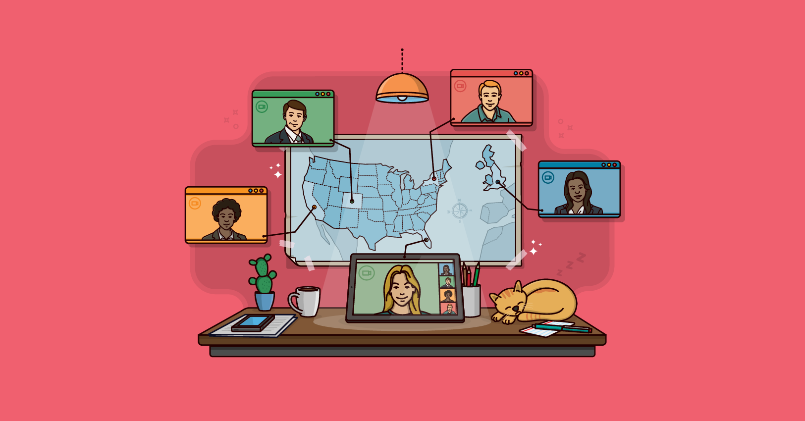 Article artwork for Seven Tips for Running a Virtual Daily Scrum.