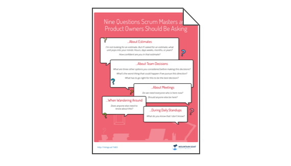Nine Questions Scrum Masters and Product Owners Should Be Asking