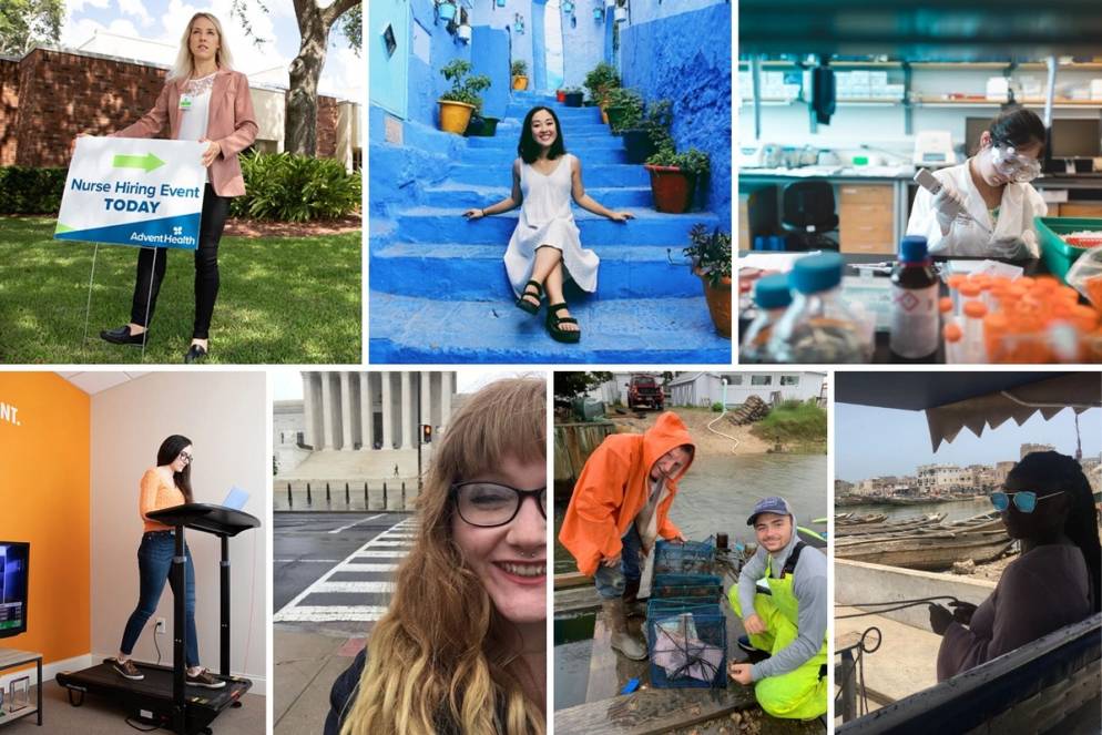 A collage of some of Rollins' Gateway Fellows.