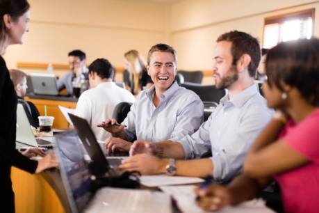 Students in a Crummer classroom