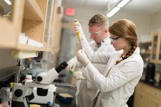 Student-faculty research in biochemistry.