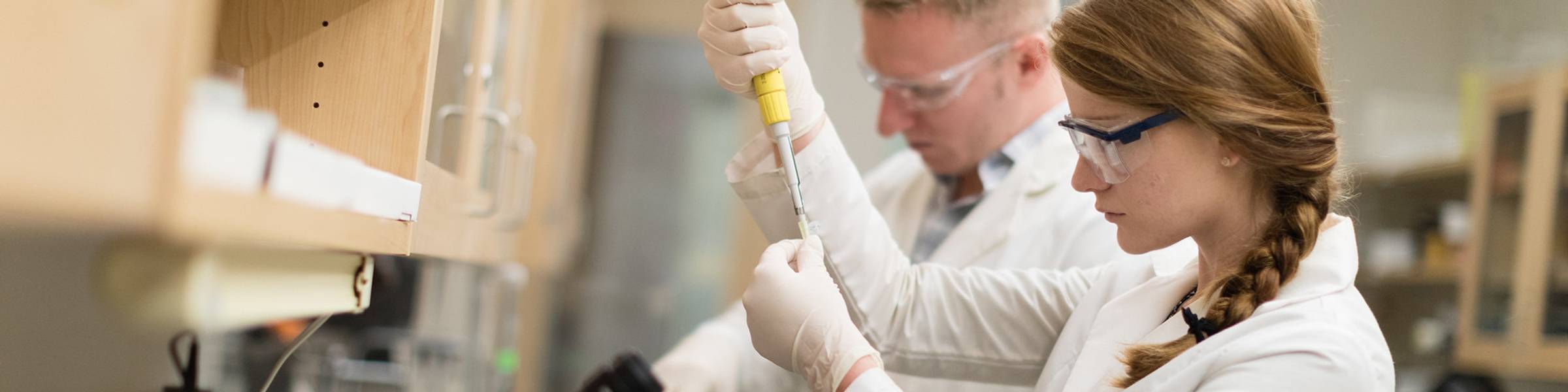 Student-faculty research in biochemistry.