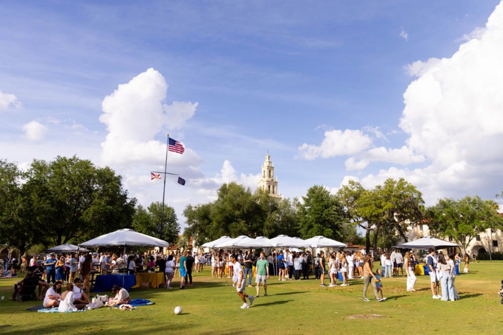 The Fox Day picnic on Bush Lawn
