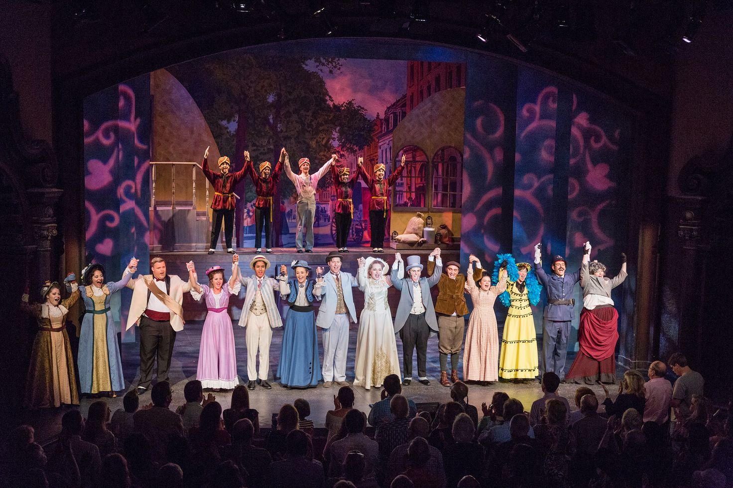 The cast of Hello, Dolly! during a curtain call.