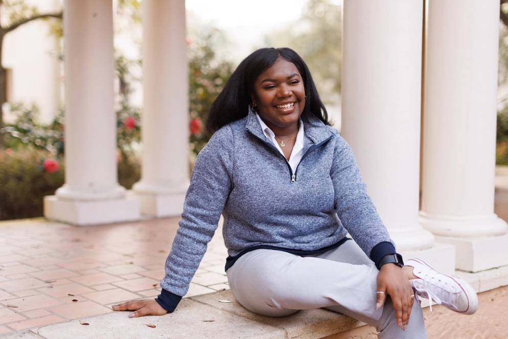 Psychology major and BSU president Carley Matthews ’22.