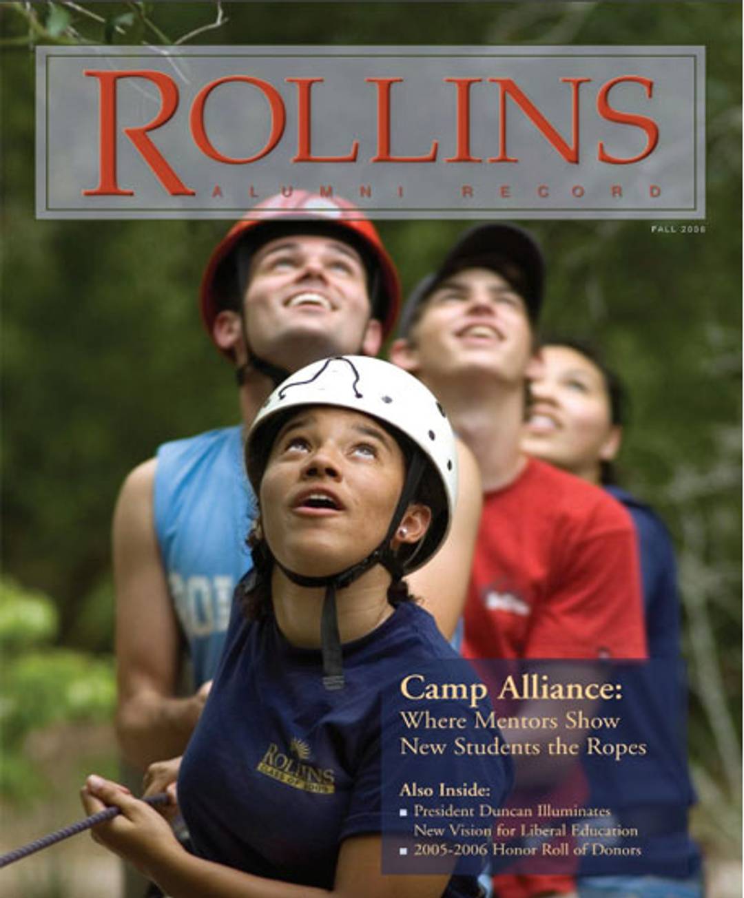 Cover of Fall 2006 Rollins magazine