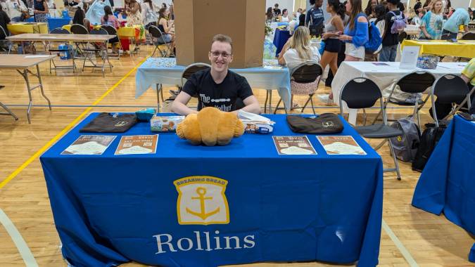 Photo of Joseph Pool at table for Breaking Bread