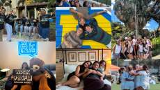 A collage of Rollins College students getting involved with the community.