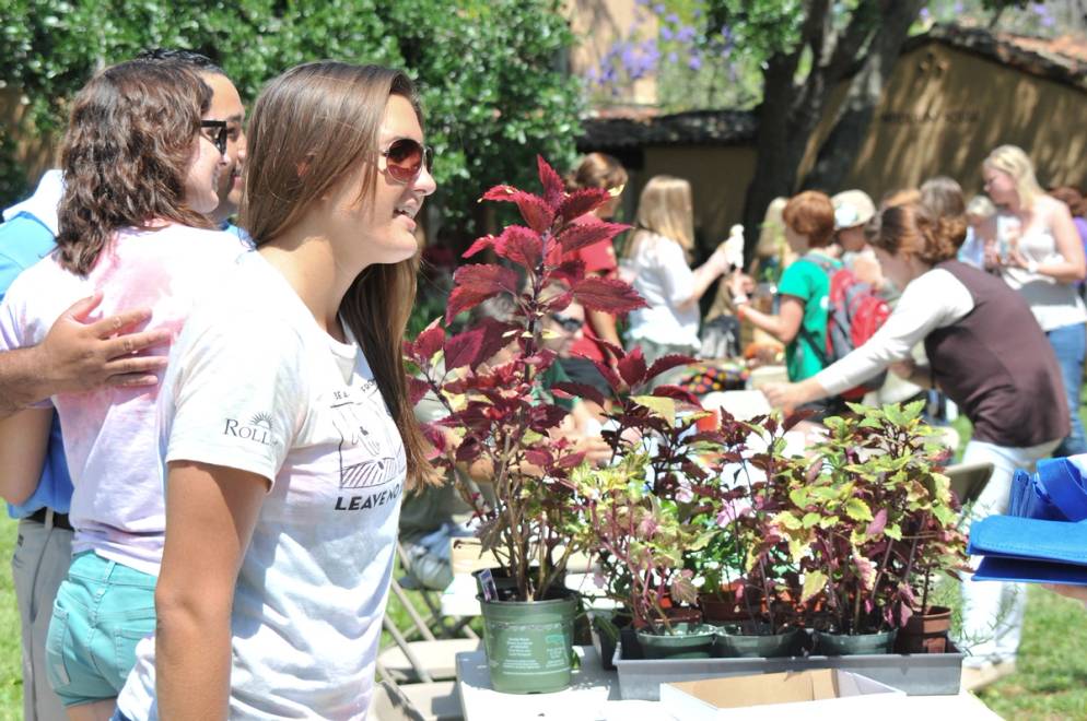 Earth Day celebration on campus.